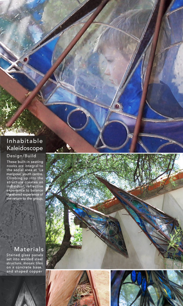 Greenway Studio Architecture (House Designer, Victoria, Oak Bay, Saanich, BC) | Greenway Studio Integrated Arts designs and fabricates specialized art installations to make their integration in to the built environment practical and accessible to clients. Working in mosaic tile, stained glass, wood, metal, stone, and concrete we design and fabricate original work that is rooted in such diverse influences as Antonio Gaudi, and the organic architecture of Frank Lloyd Wright, Bruce Goff, and James Hubble.