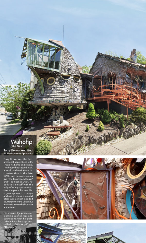 Greenway Studio Architecture (House Designer, Victoria, Oak Bay, Saanich, BC) | Greenway Studio Integrated Arts designs and fabricates specialized art installations to make their integration in to the built environment practical and accessible to clients. Working in mosaic tile, stained glass, wood, metal, stone, and concrete we design and fabricate original work that is rooted in such diverse influences as Antonio Gaudi, and the organic architecture of Frank Lloyd Wright, Bruce Goff, and James Hubble.